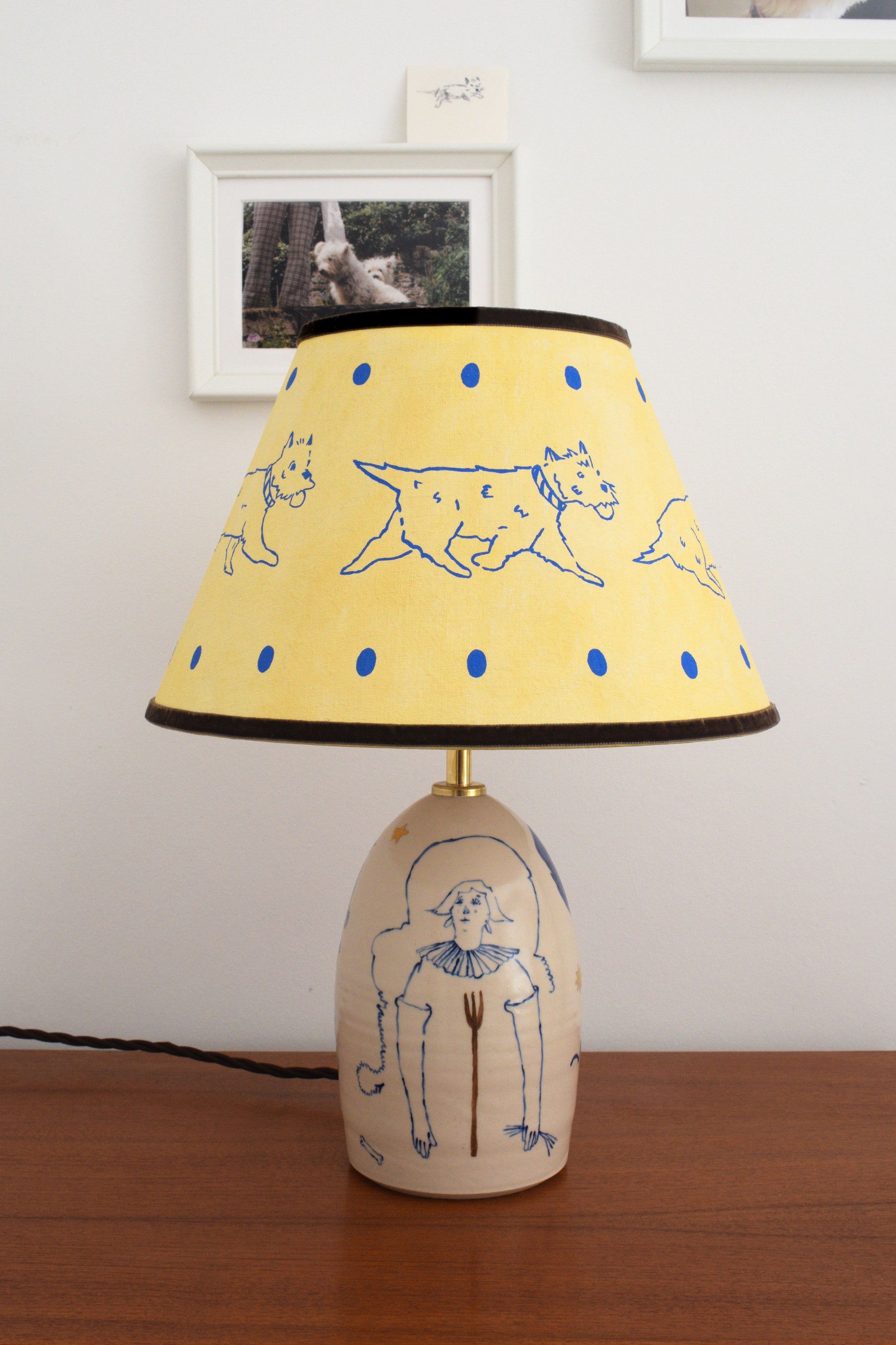 'Trot' Linen Lampshade