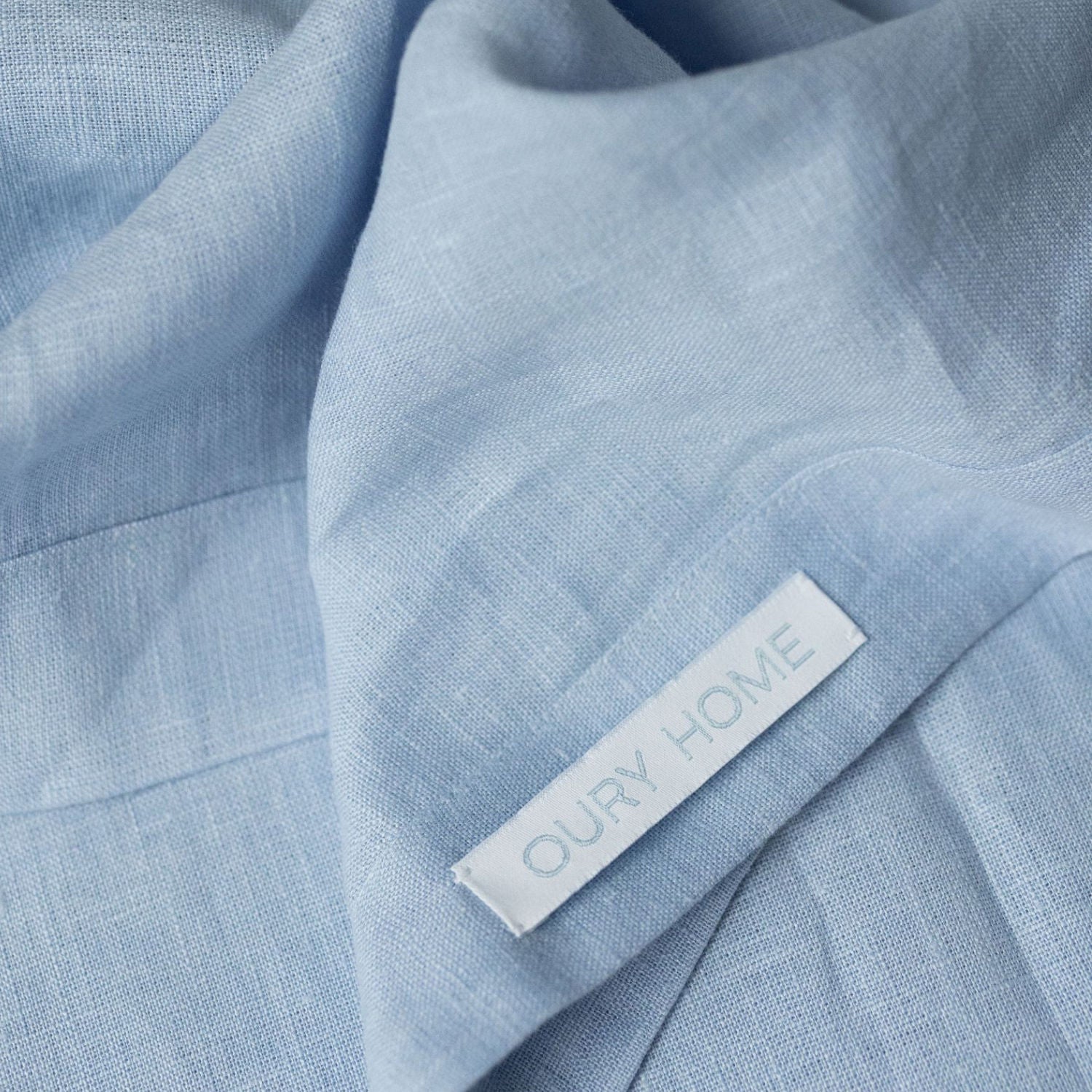 Blue Linen Tablecloth