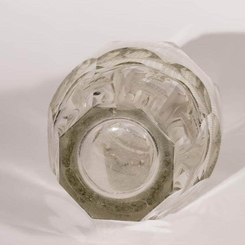 Rare Czech Lattice Glass Vase, Harrachov Glassworks