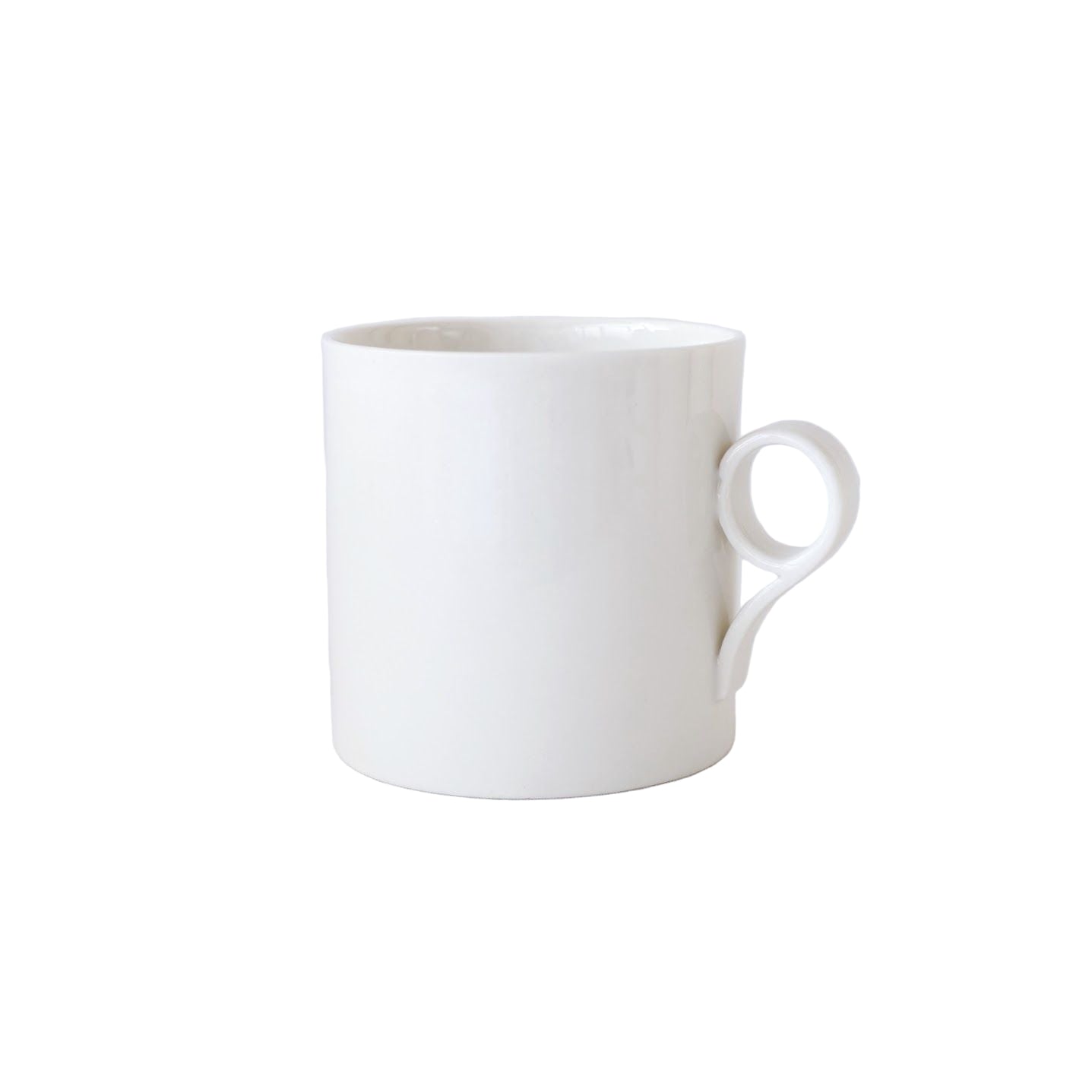 Large Mug in White - Loop Handle