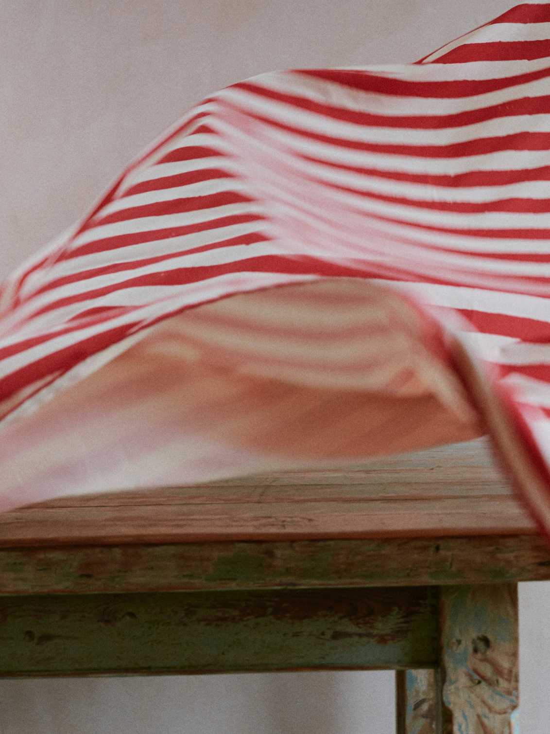 Christmas Red Stripe Tablecloth