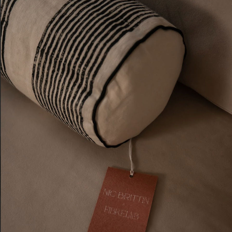 Casablanca Black & White Bolster Cushion