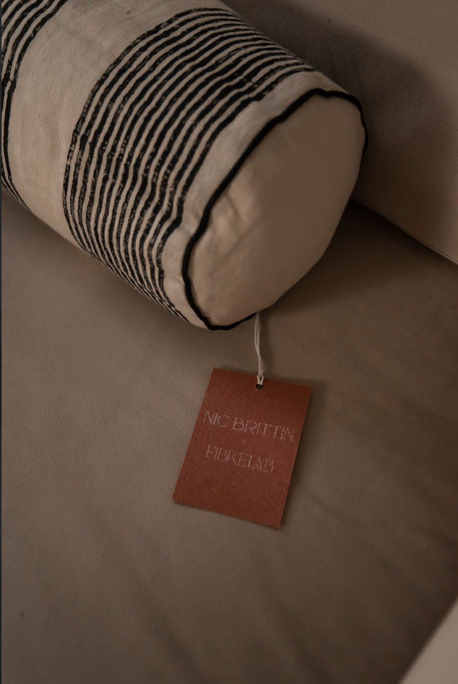 Casablanca Black & White Bolster Cushion