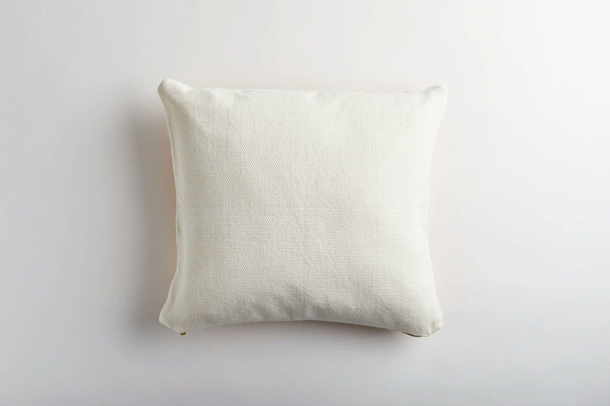 Organic Cotton Pillow from Colombia - Light Blue