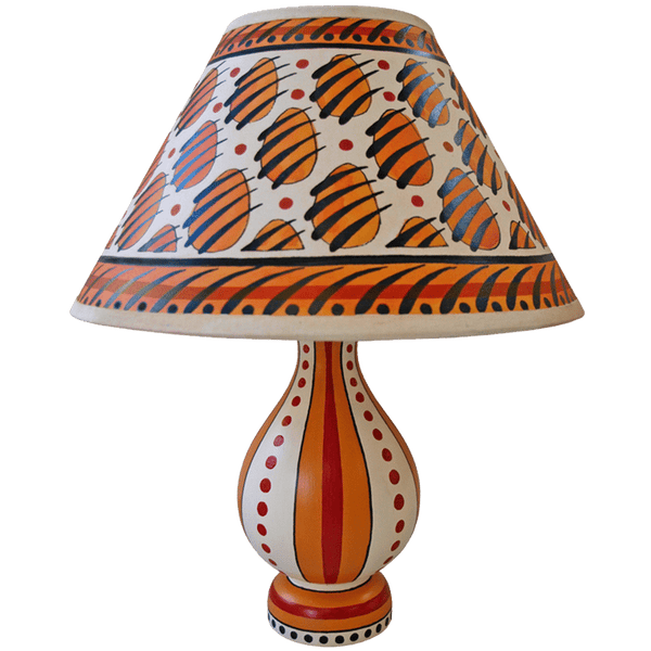 Paw Print Hand Painted 10" Lampshade in Yellow