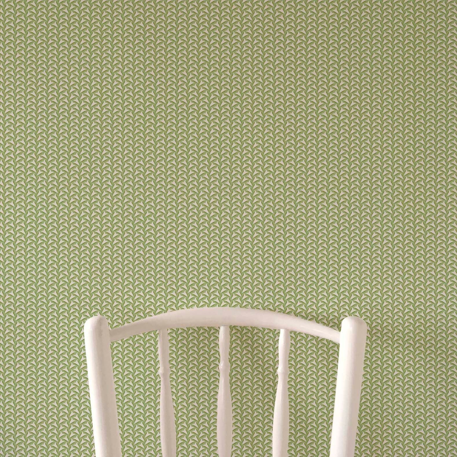 Tiny Tulips Wallpaper - Green