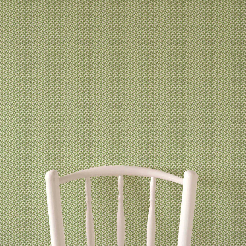 Tiny Tulips Wallpaper - Green