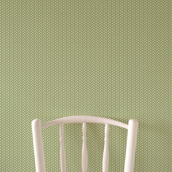 Tiny Tulips Wallpaper - Green