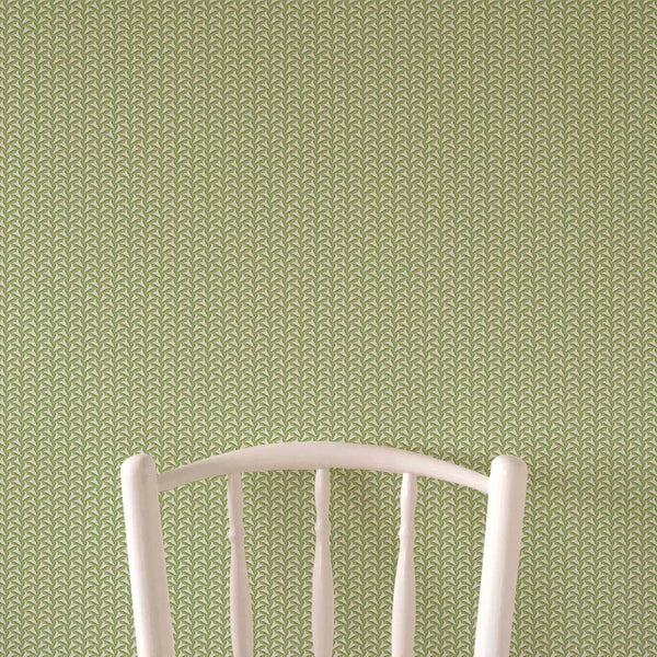 Tiny Tulips Wallpaper - Green