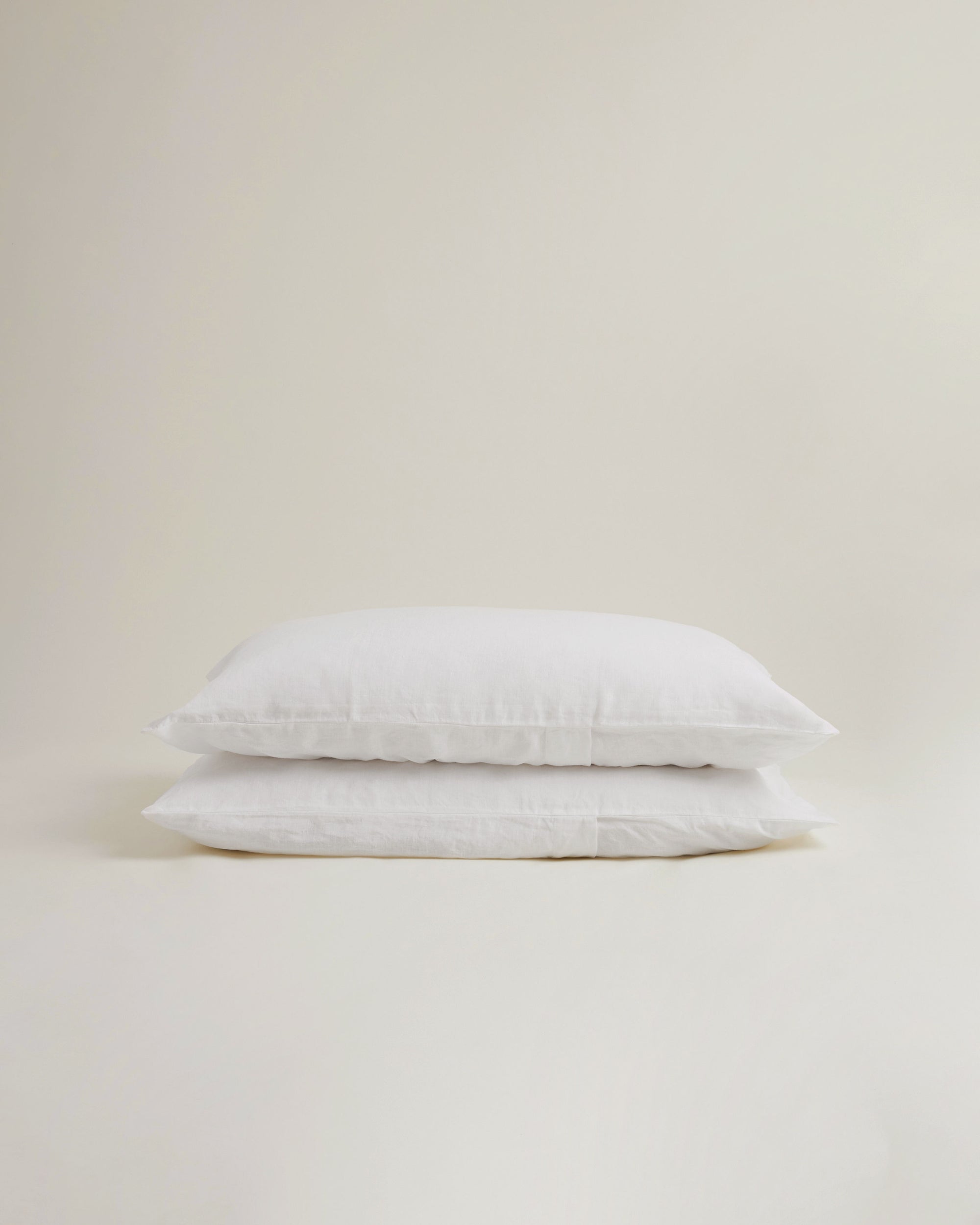 Hemp Pillowcase Pair Pure White