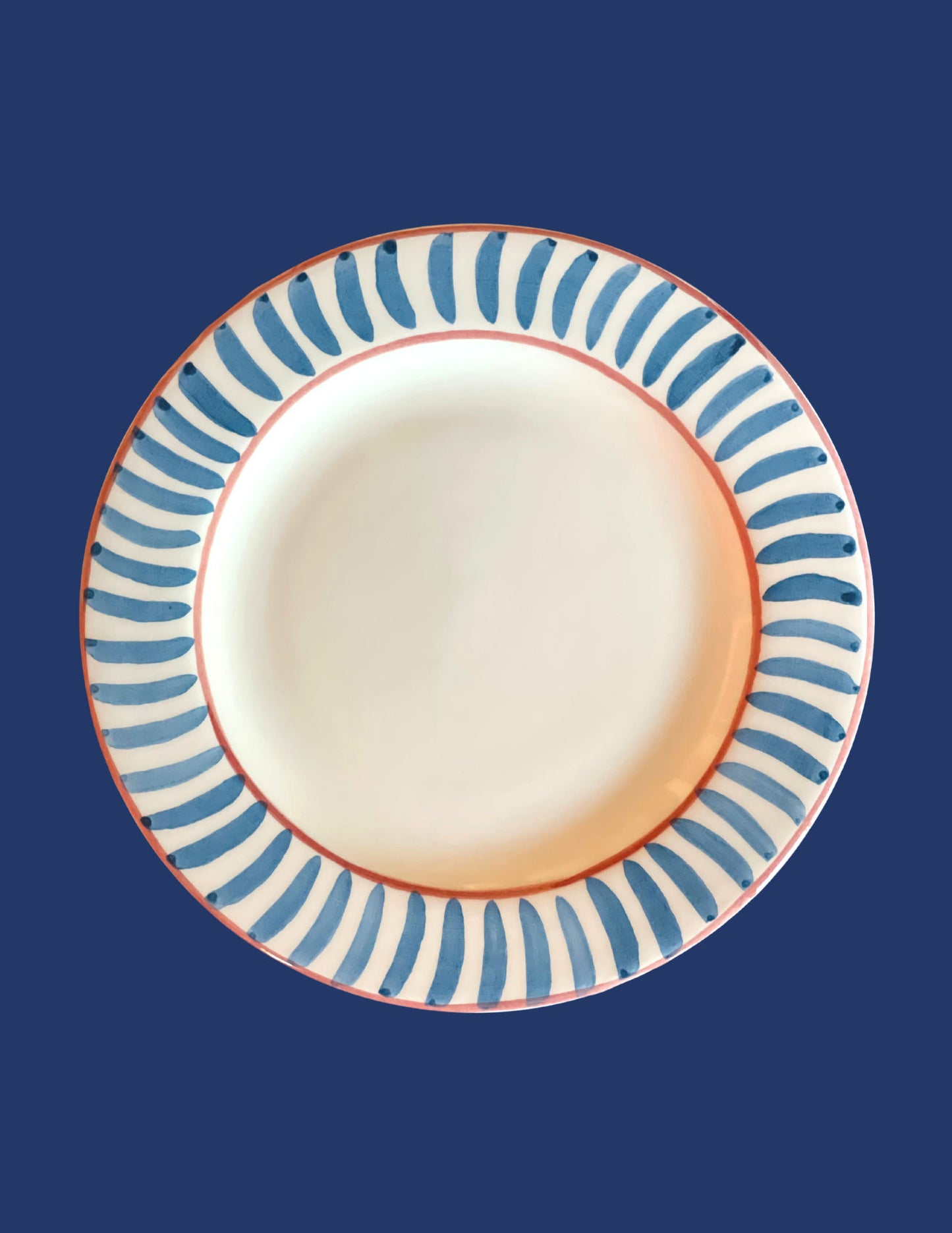 Ceramic Blue Dining Plate | Set of 12