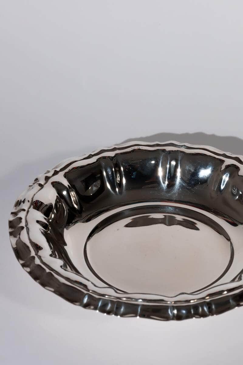 Mid-century Adorned Silver Tray