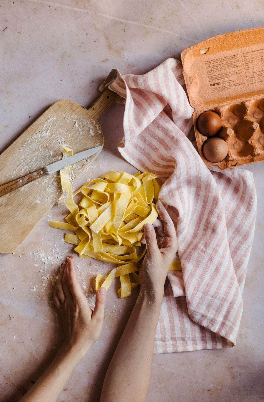 Linen Stripe Tea Towel