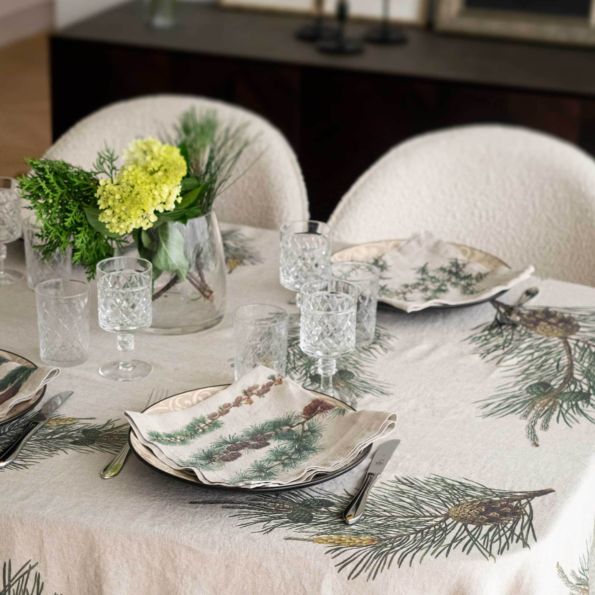 Linen tablecloth PINE