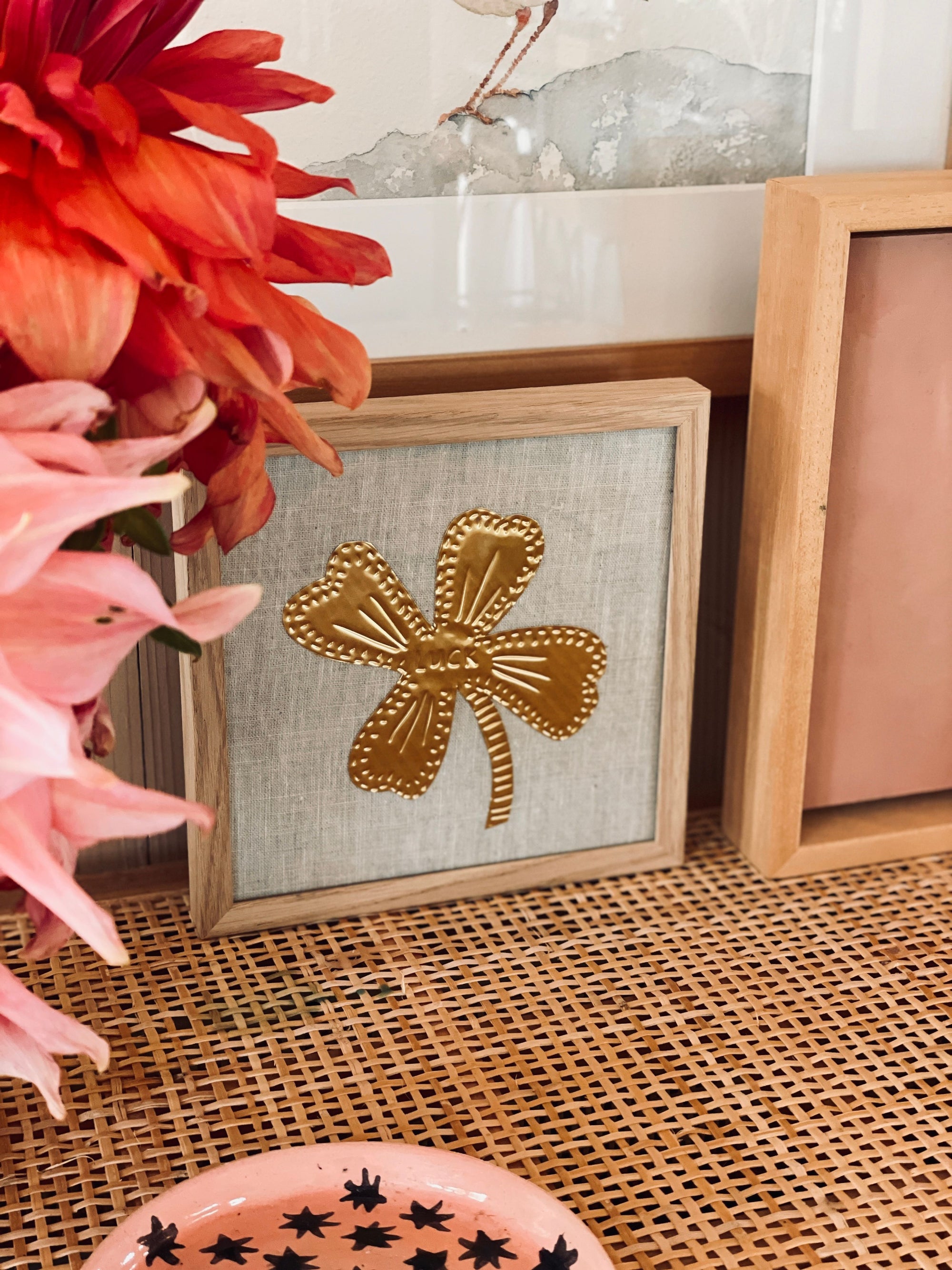 Gold Foil Art Piece - Shooting Star