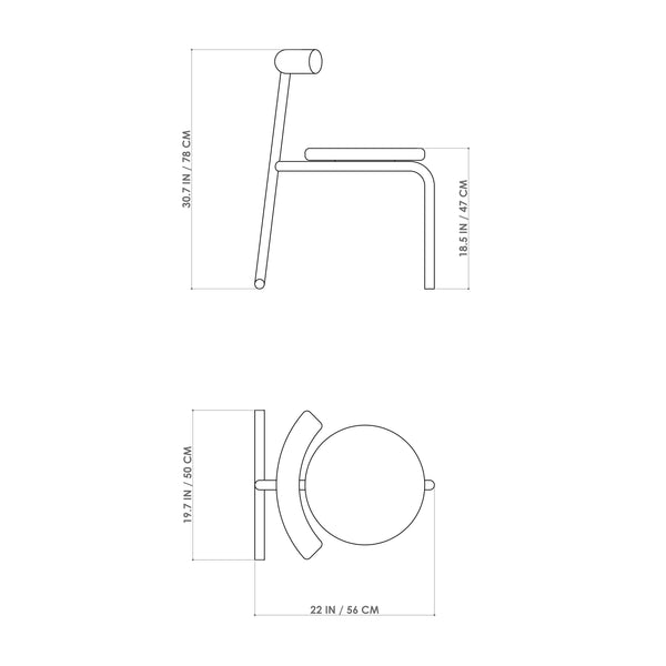 Eater - Upholstered Minimalist Iconic  Chair