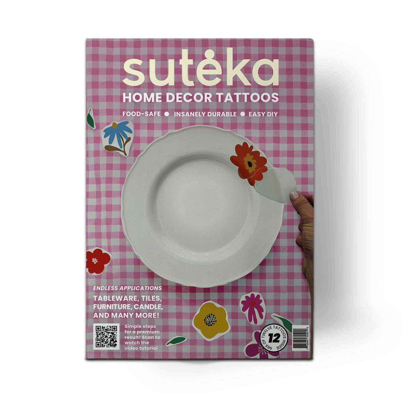 Vintage Flower Set - Mix DIY Plate Sticker Decoration