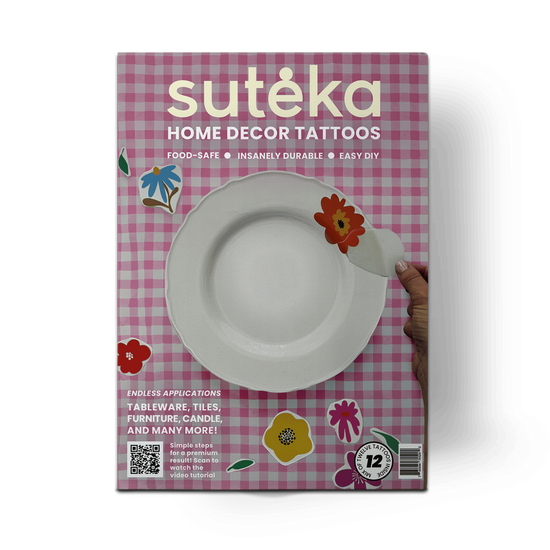 Vintage Flower Set - Mix DIY Plate Sticker Decoration