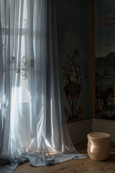Curtain Hotel Sheer Light Blue