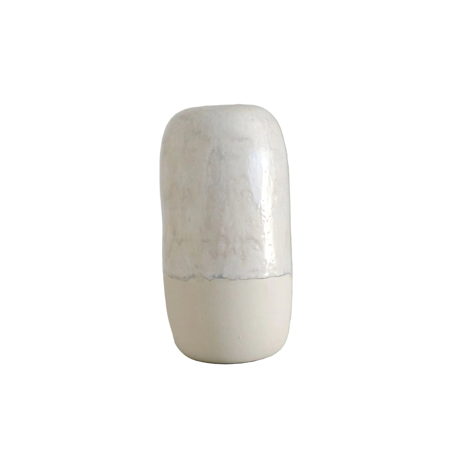 Eliana - Ceramic Vase - Matt and Glossy Ivory