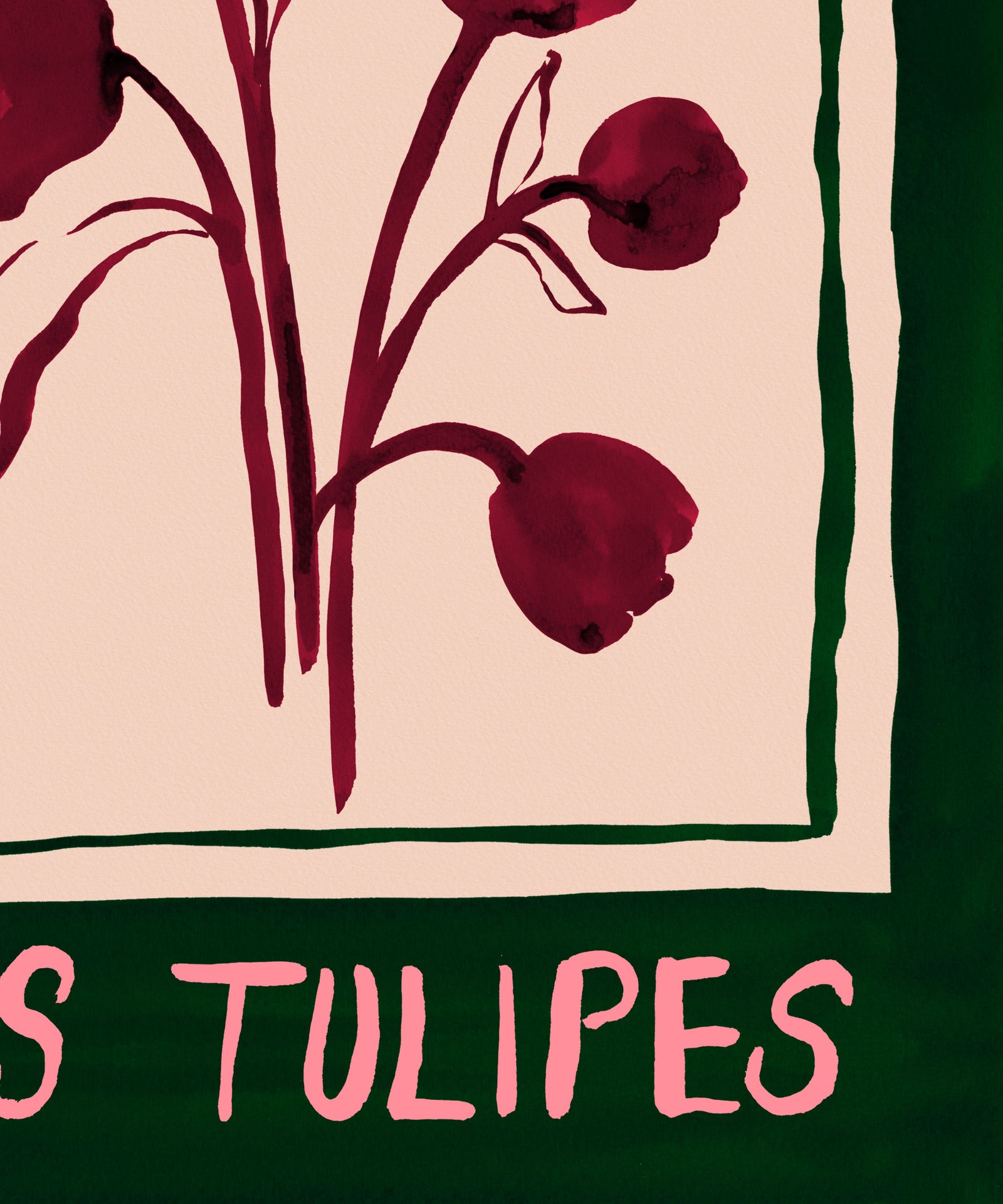 Les Tulipes (The Tulips)- French Floral Art Print