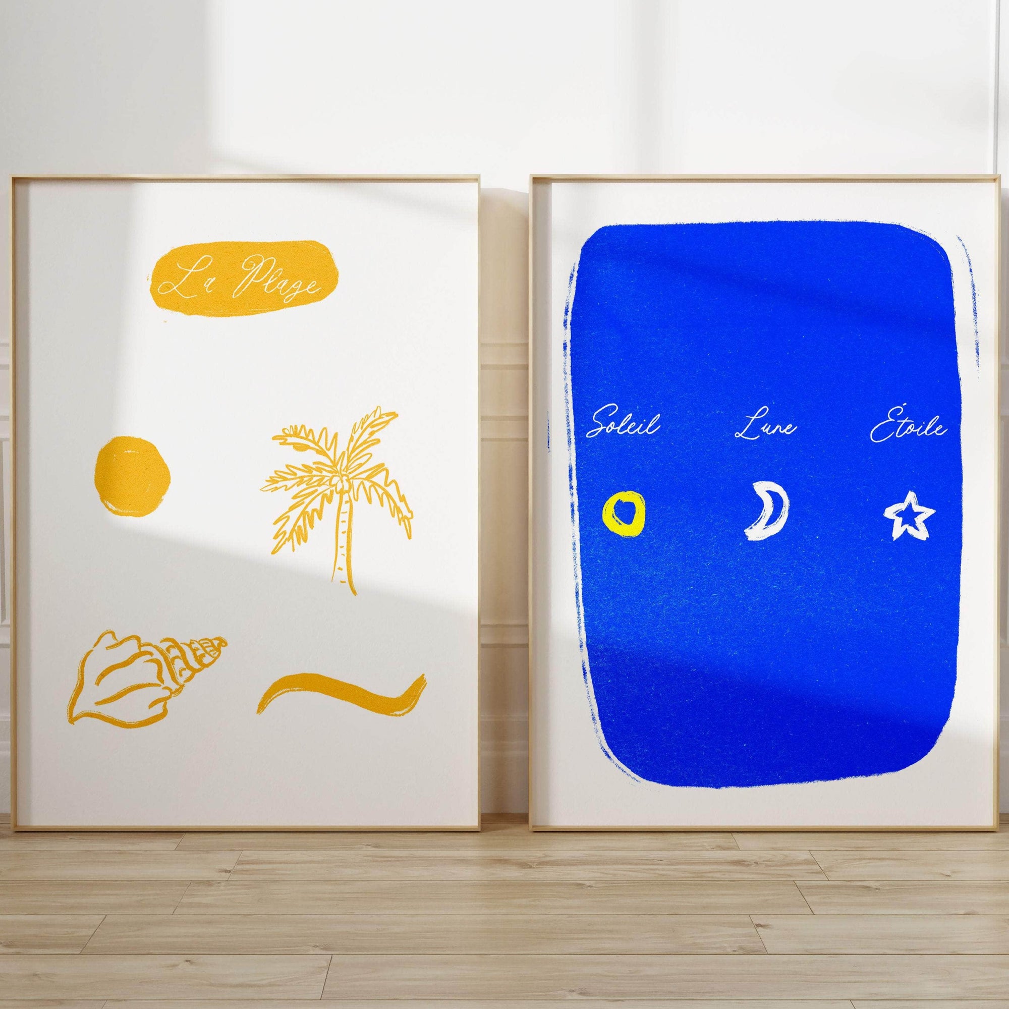 Soleil Lune Étoile Art Print