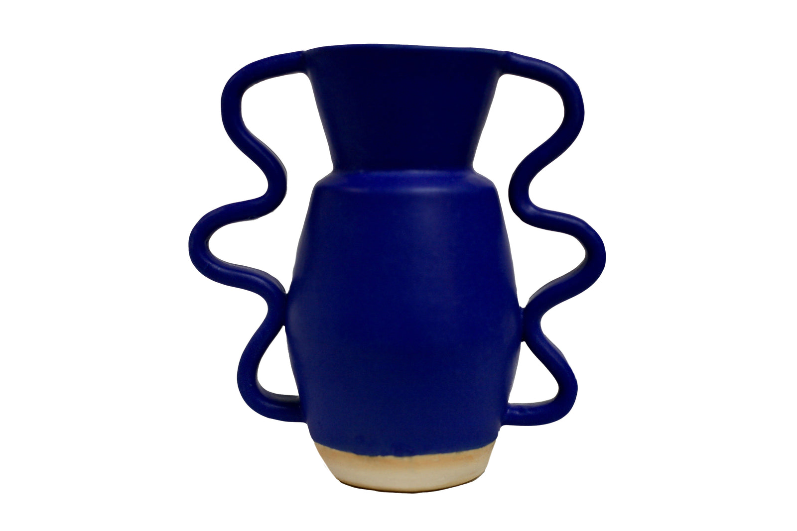 Flood Vase in Blue Wiggle
