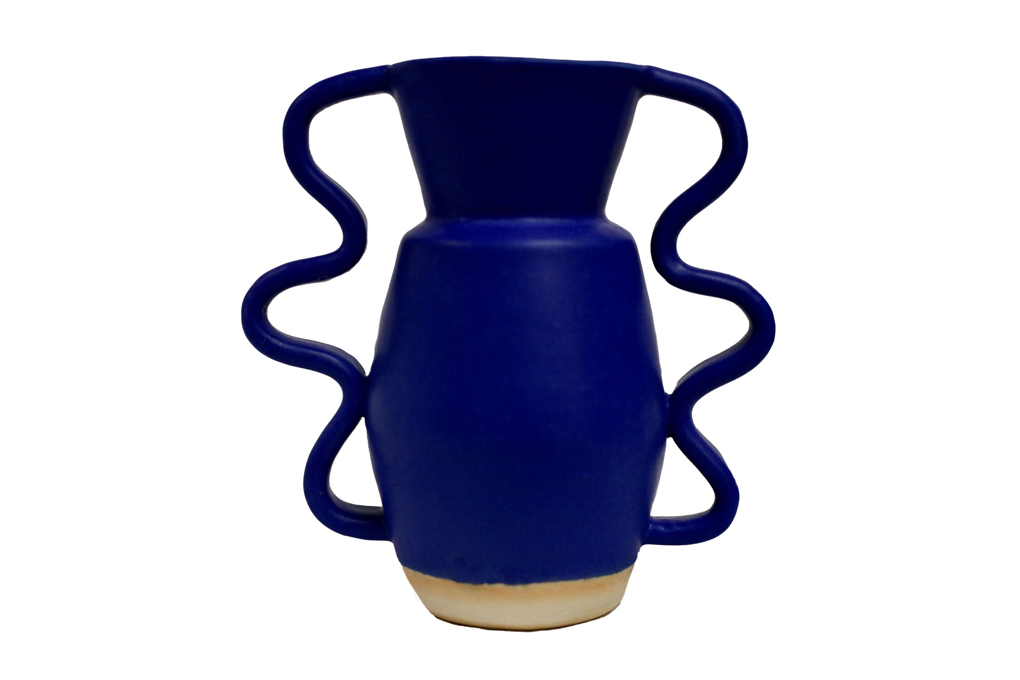 Flood Vase in Blue Wiggle