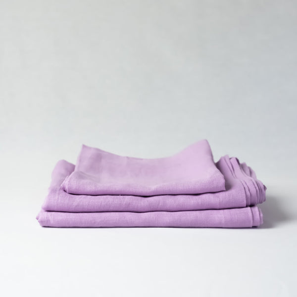 Pink Linen Tablecloth
