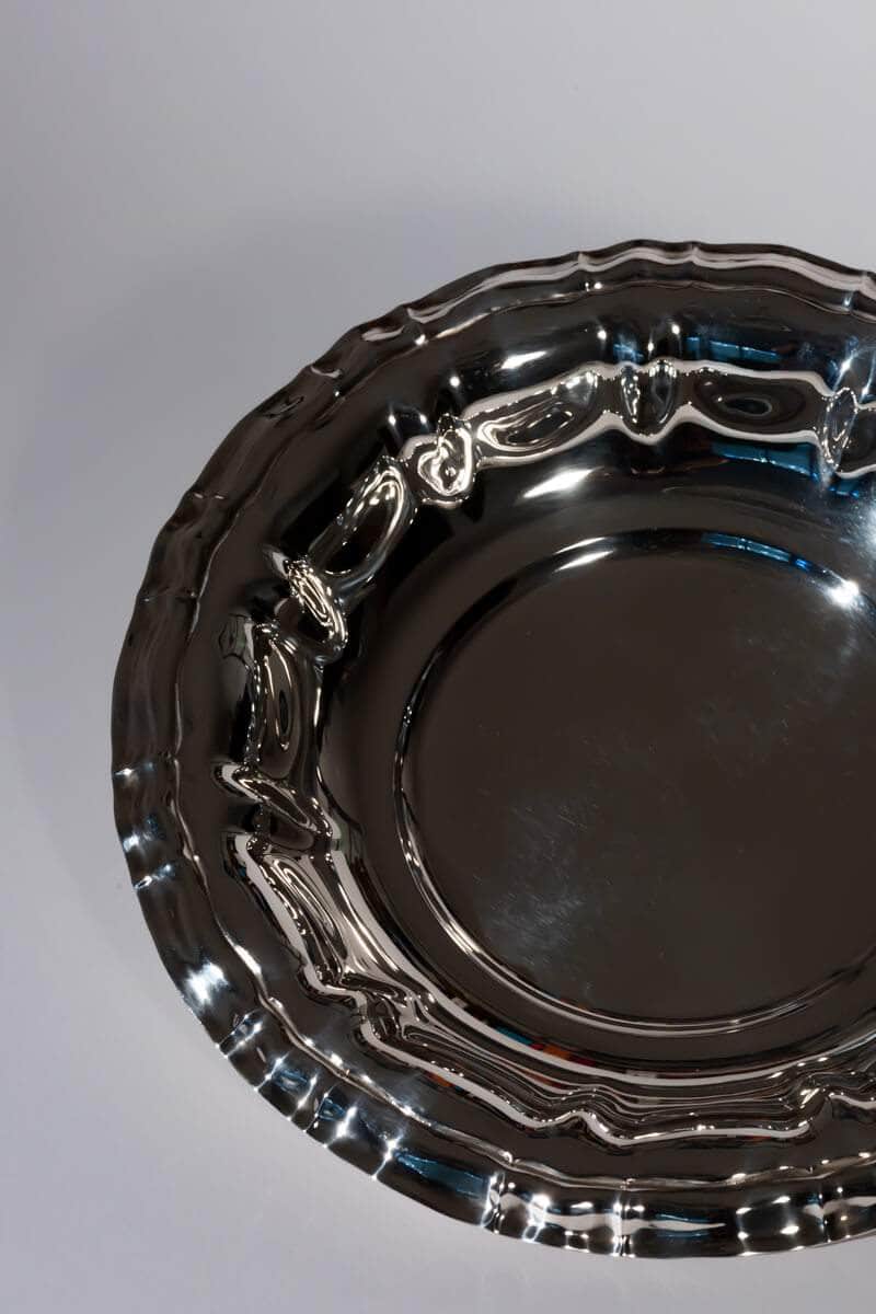 Mid-century Adorned Silver Tray