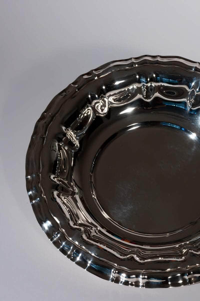 Mid-century Adorned Silver Tray