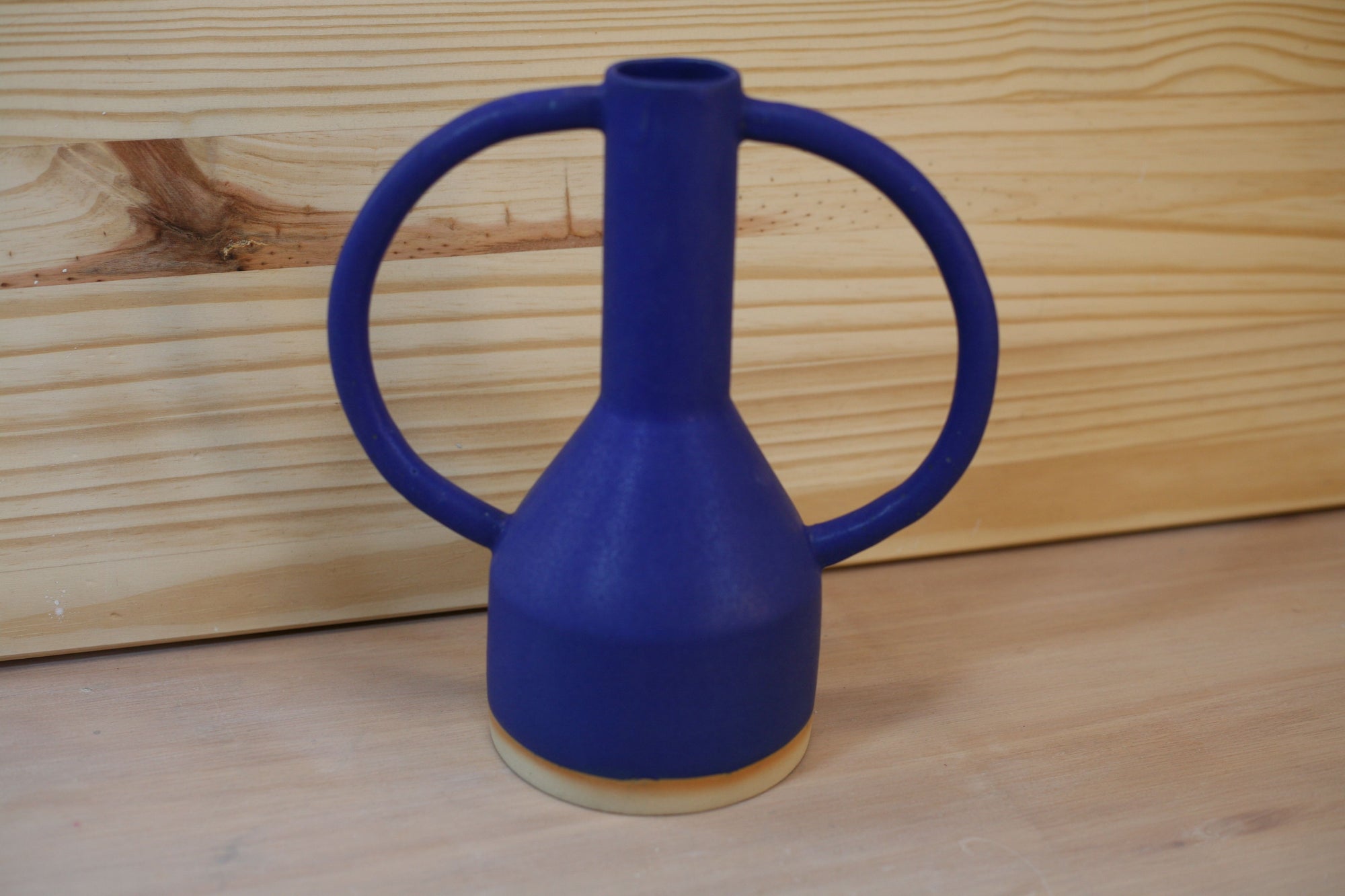 Jug Eared Vase in the Boldest Blue