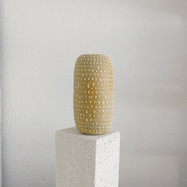 Eliana - Ceramic Vase - Beige with Dots