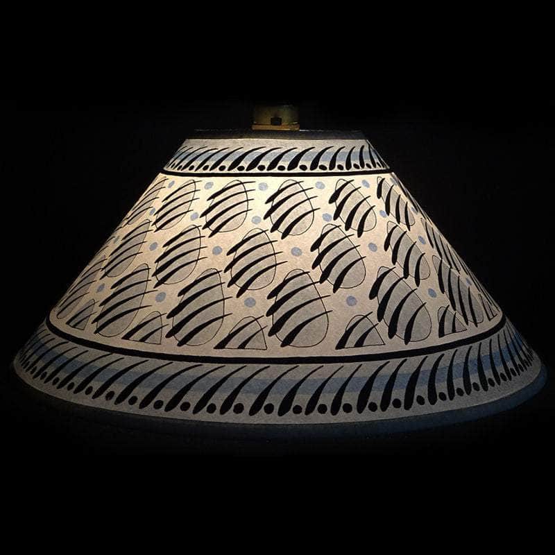 Paw Print Hand Painted 14" Lampshade in Blue