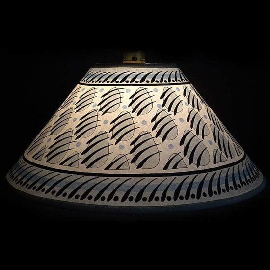 Paw Print Hand Painted 14" Lampshade in Blue