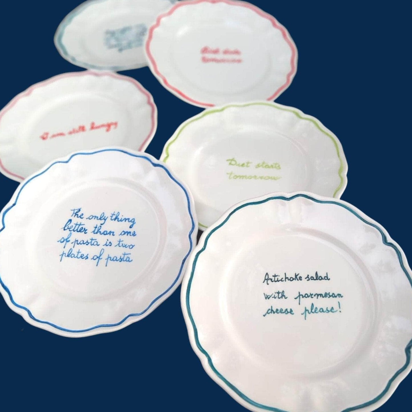 Ceramic "Will You Be My Bridesmaid" Scalloped Plate