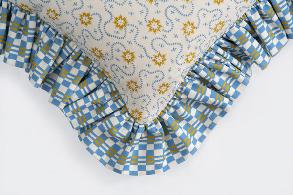"Frilly Fancy" Cushion in Cream