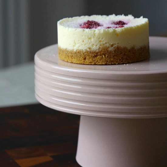 Small Ceramic Cake Stand, Blush