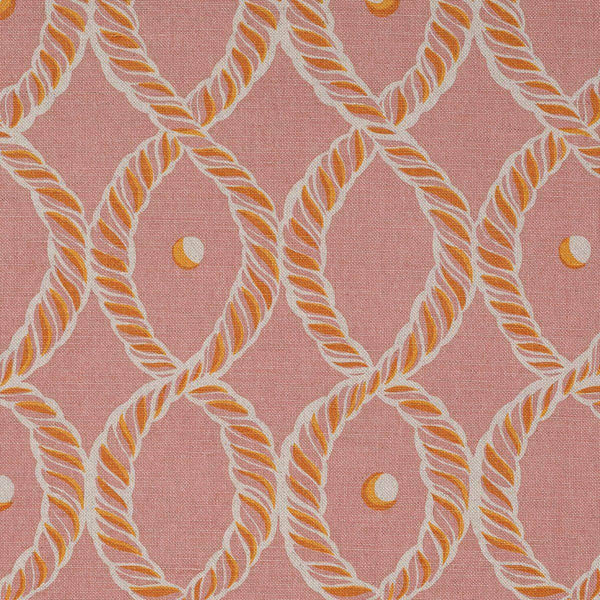 Dolly Small Piped Cushion in Pink and Gold