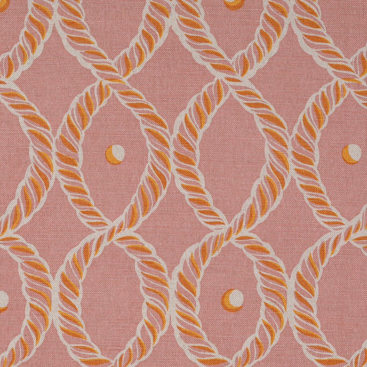 Dolly Small Piped Cushion in Pink and Gold