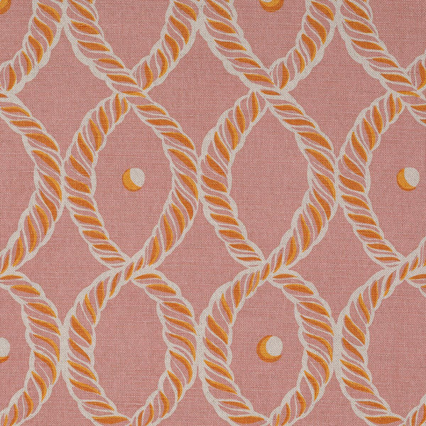 Dolly Small Piped Cushion in Pink and Gold