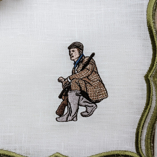HUNTERs - Hunting Embroidered Table Napkins (set of 6)