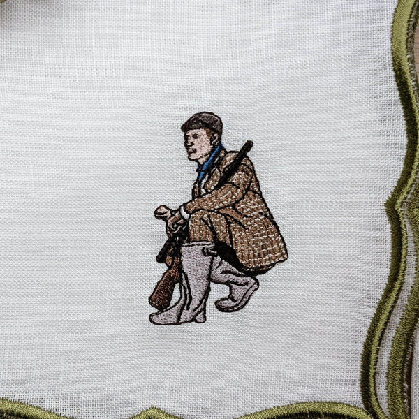 HUNTERs - Hunting Embroidered Table Napkins (set of 6)