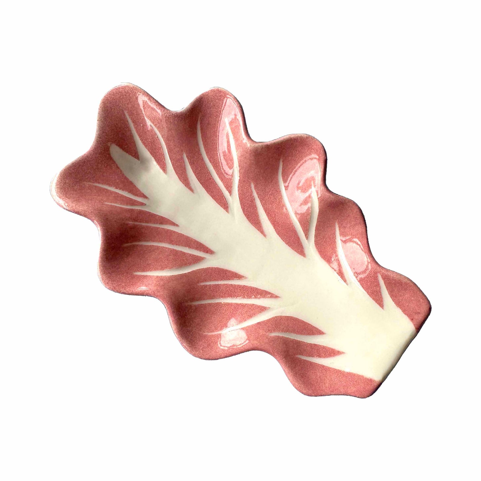 Radicchio Leaf Dish Pair