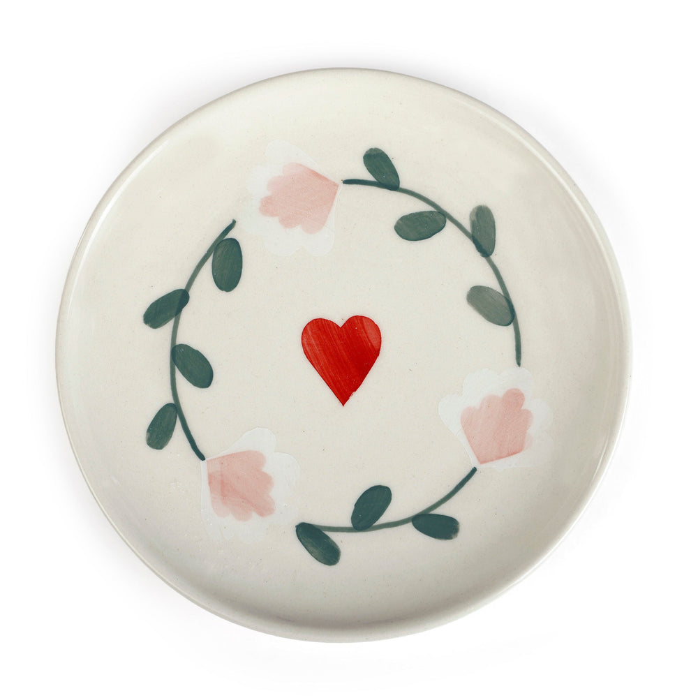 Ceramic Dessert Plates - Amour Petal