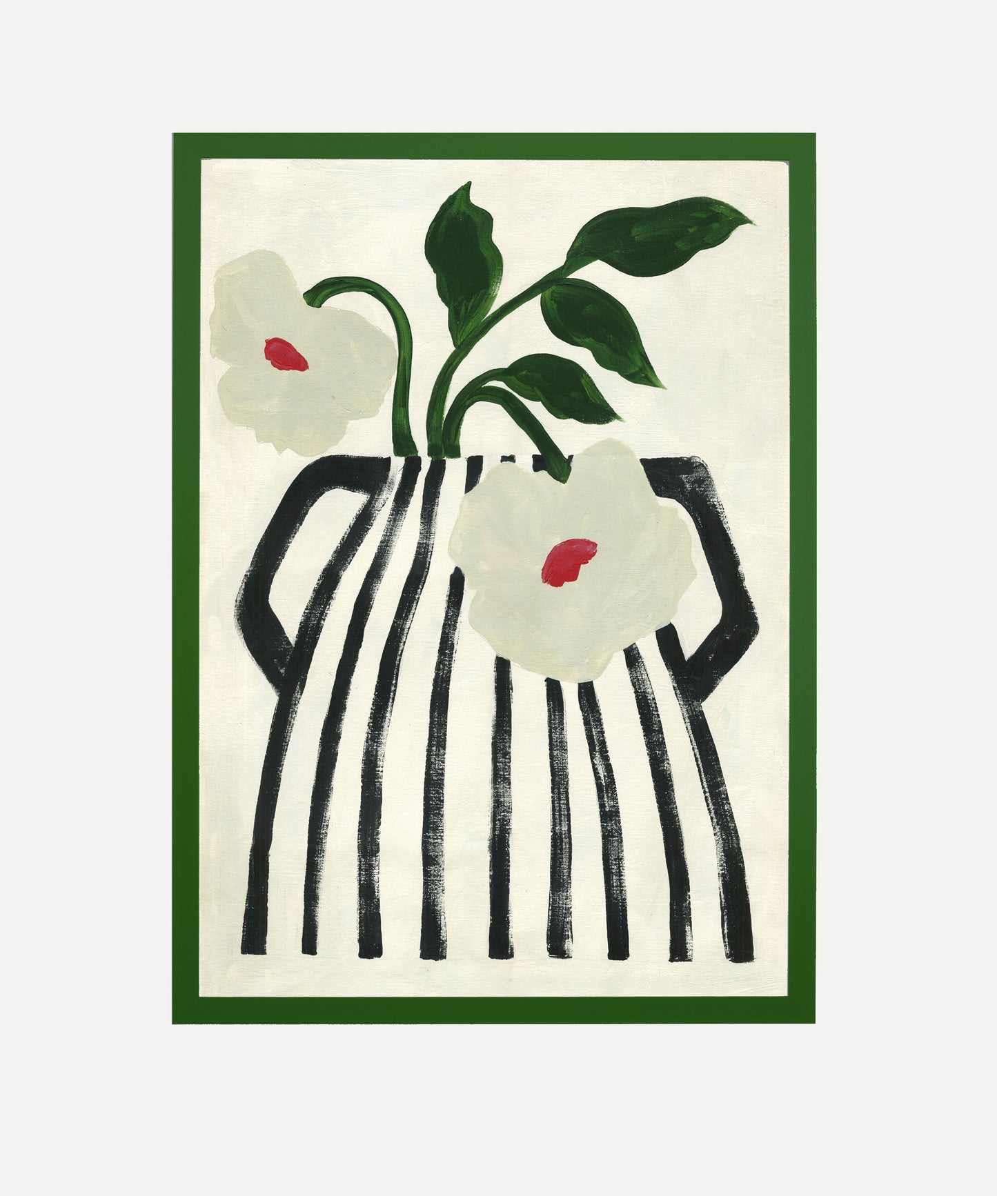 Oversized Stripe Vase, Giclée Print
