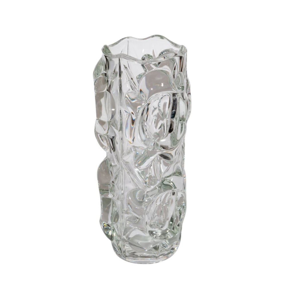 Rare Vintage Czech Glass Vase, Frantisek Peceny for Hermanova Hut