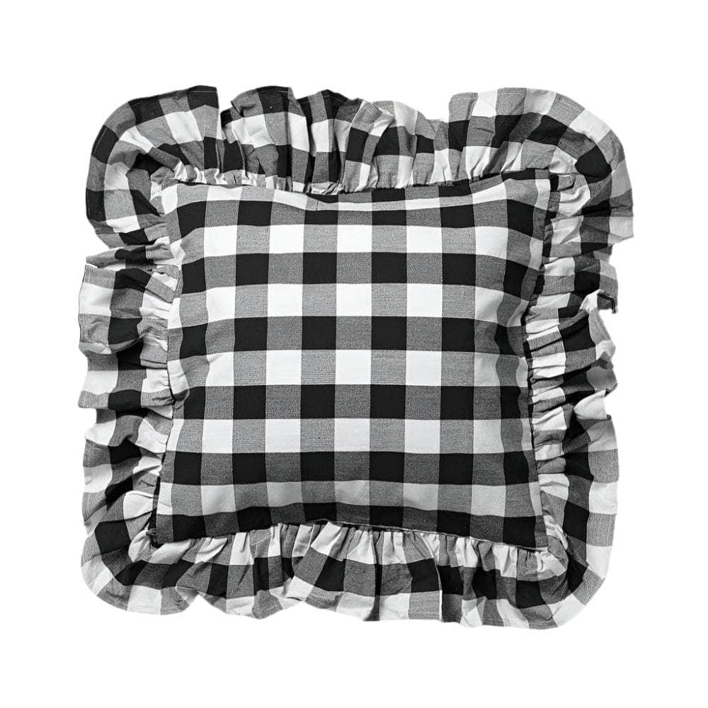 Pleated Cushion Cover b/w