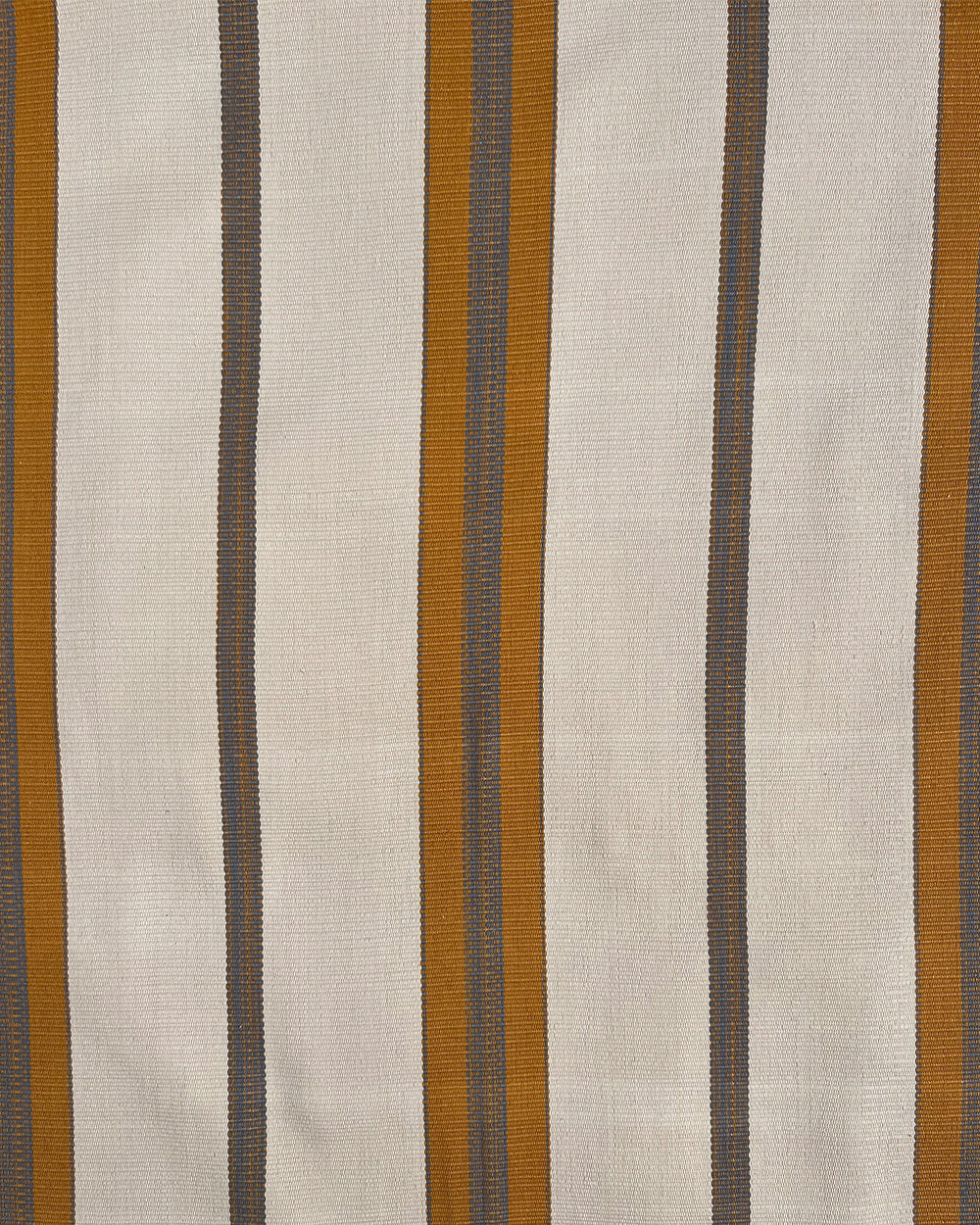 Vereda Handwoven Stripe Fabric | Tumeric