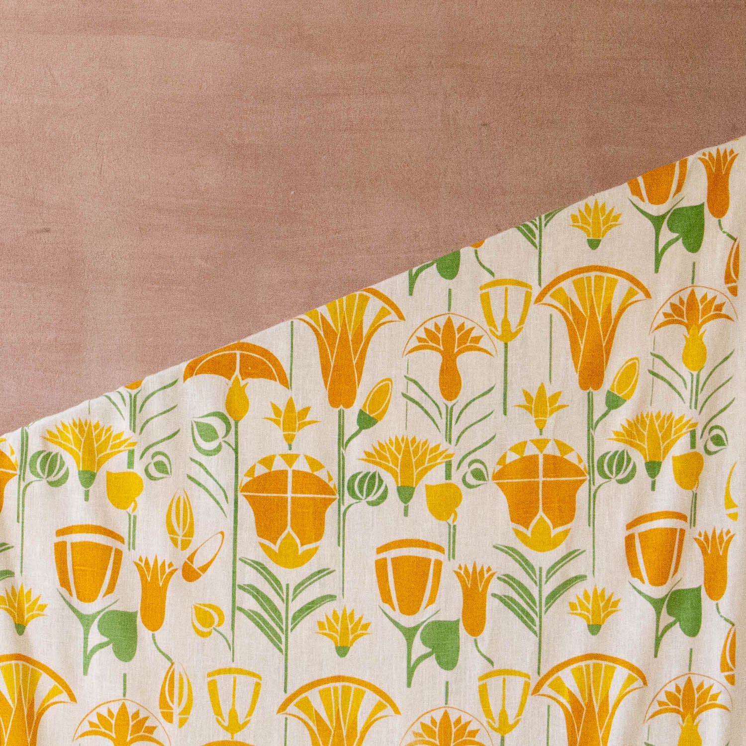Lotus Fabric (Tones of Yellow)